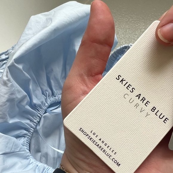 Skies Are Blue Womens plus | spring light blue dress - Picture 3 of 3